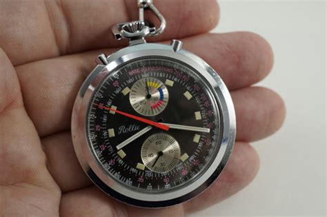 Rollie Aero Watch Co Pocket Watch Chronograph Valjoux 7733 C 1970s