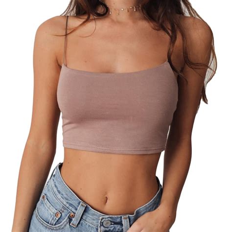 Acquistare Tops And Tees Sexy Crop Tops Womens 2017 Summer Workout Tank
