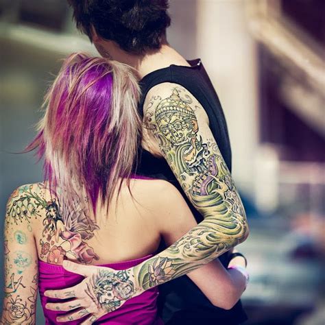 Tattooed Couple Tattoo Photography Best Sleeve Tattoos Weird Tattoos