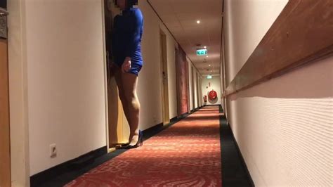 Crossdresser Self Bondage In Hotel Corridor And Caught Xhamster