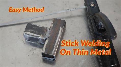 How To Weld Thin Metal Tubing By Stick Welding Youtube