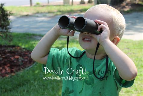 Doodlecraft Spy Gear Binoculars Little Boy Crafts