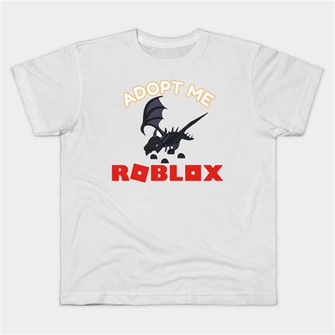 Children Cartoon Roblox Adopt Me Pet Shadow Dragon Print Funny Game T