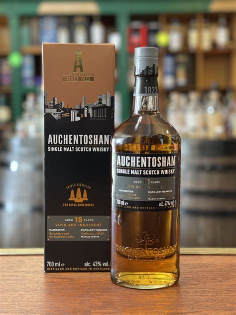 auchentoshan 18 years old vivid and indulgent single malt scotch whisky 70cl the whisky shop