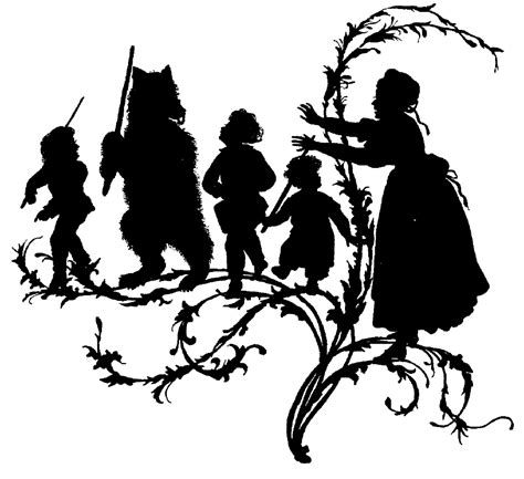 Vector Silhouette Of Fairy Tale Days