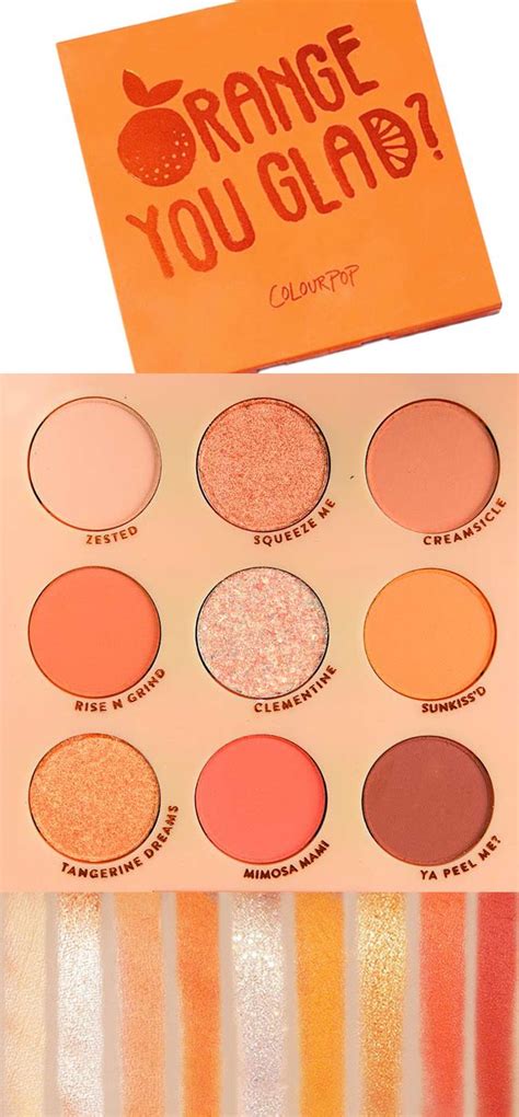 Colourpop Orange You Glad Shadow Palette Review And Swatches In 2023
