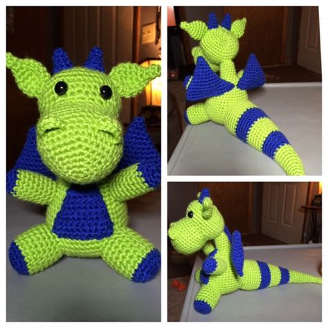 Amigurumi Crochet Dragon Plush Toy Made To Order