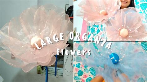 How To Make A Large Organza Flower Tutorial For Beginners Step By