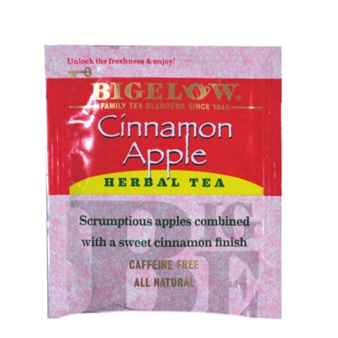wholesale bigelow cinnamon apple herb tea single packet sku 361843 dollardays