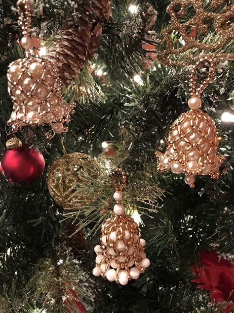 Check spelling or type a new query. Vintage Bell Shaped Beaded Ornaments, Handmade Christmas ...