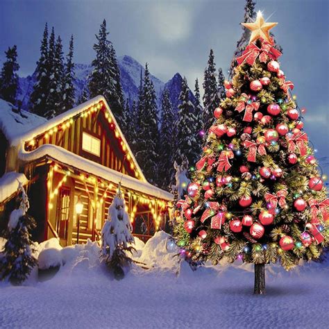 2019 Outdoor Winter Snow Scenery Christmas Village Houses