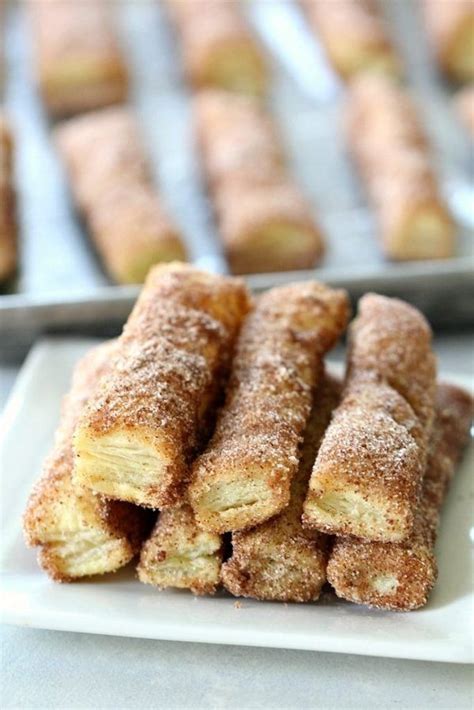 Puff Pastry Baked Churros Cheater Churros Six Sisters Stuff
