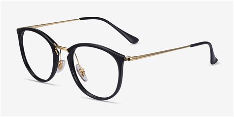 ray ban rb7140 round black gold frame glasses for women eyebuydirect canada