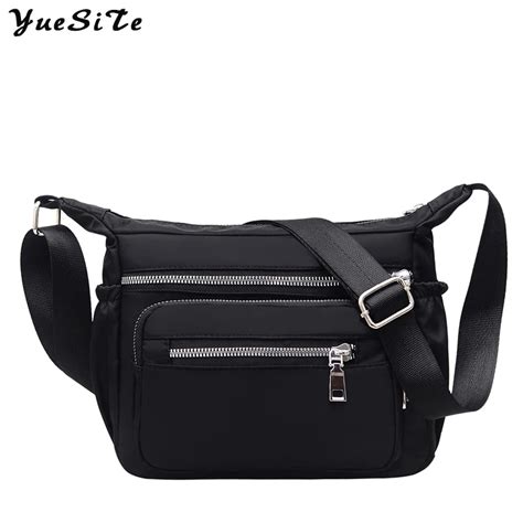Yuesite Women Messenger Bag High Quality Small Nylon Ladies Shoulder Bag Waterproof Female