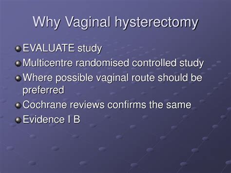 Ppt Vaginal Hysterectomy For Big Uteri Powerpoint Presentation Free
