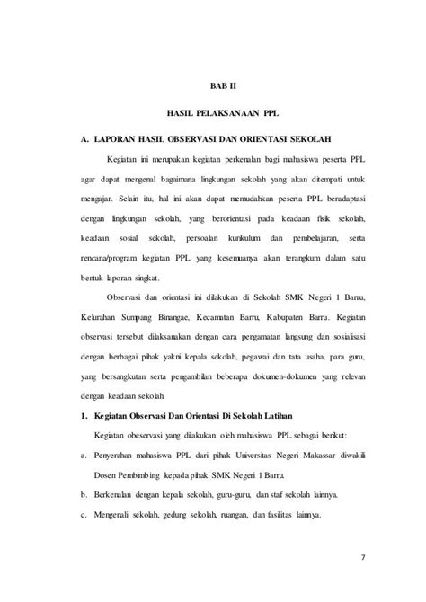 Contoh Teks Laporan Hasil Observasi Di Lingkungan Sekolah Terbaru