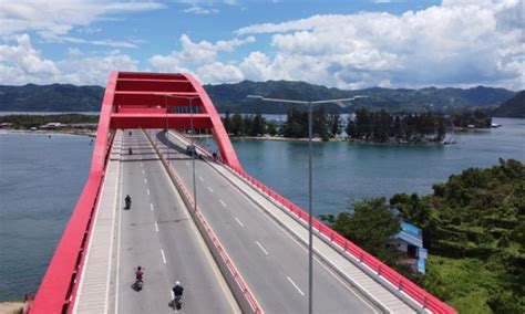 Jembatan Merah Youtefa Jembatan Ikonik Kebanggaan Jayapura Papua Id