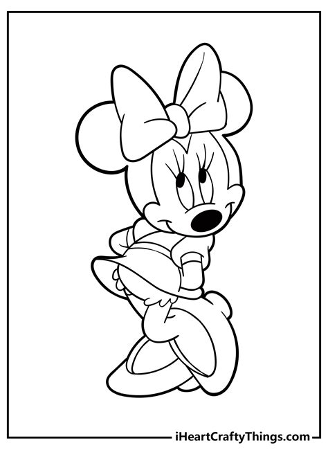 Printable Minnie Mouse Coloring Pages Free Printable Templates