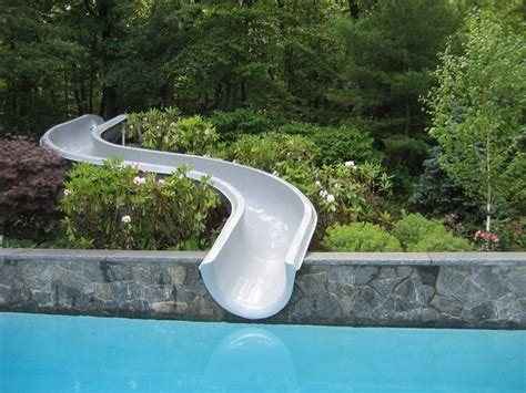 Pool Slide On Hillside Contemporary Pool Boston By Timothy