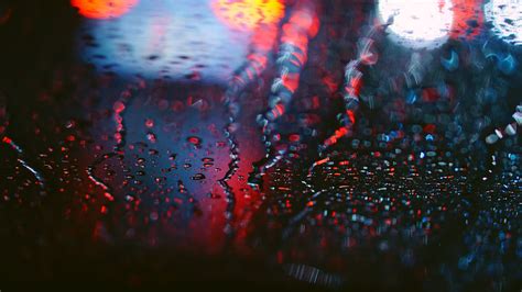 デスクトップ壁紙 被写界深度 夜 赤 反射 雨 水滴 ボケ 光 色 花 闇 コンピュータの壁紙 特殊効果 マクロ