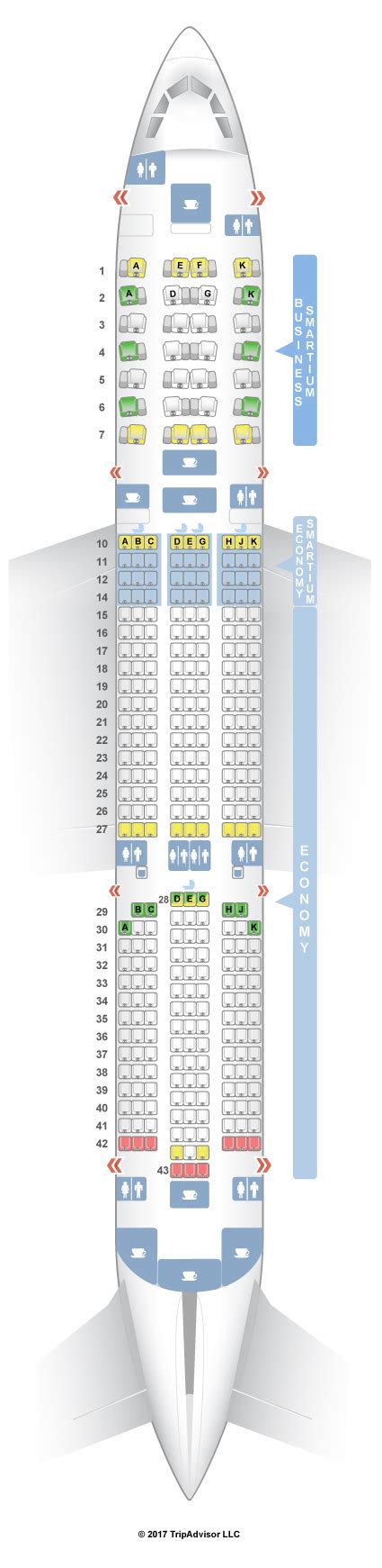 Great aeroplane, excellent food and service as always with singapore airlines, but that seat, whilst great in the various seating modes is awful as a bed, difficult to get down and if you have to get up once lying down, it is a mission. SeatGuru Seat Map Asiana Airbus A350-900 (359)