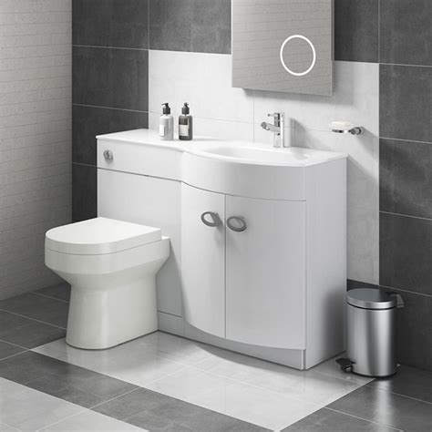 These units are specifically designed for the bathroom environment. Lorraine Combination Bathroom Toilet & Right Hand Sink ...