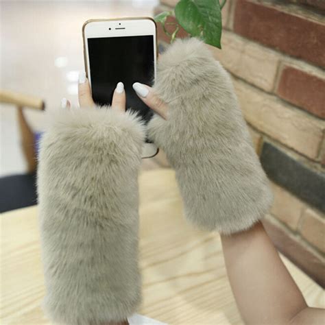 Buy 2018 Warmers Arm Wristelastic Women Winter Arm Muff Gloves Furry Oversleeve