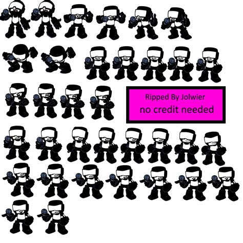 Friday Night Funkin Whitty Sprite Sheet