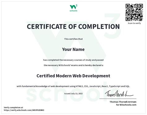 Modern Web Development Certification —