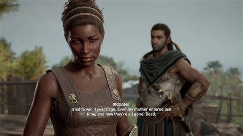 Assassins Creed Odyssey — Meeting Roxana On Hydrea Obsidian Islands