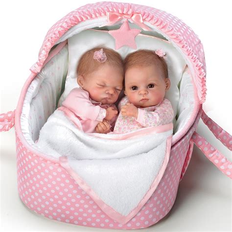 Waltraud Hanl Lifelike Lullaby Twins Baby Girl Doll