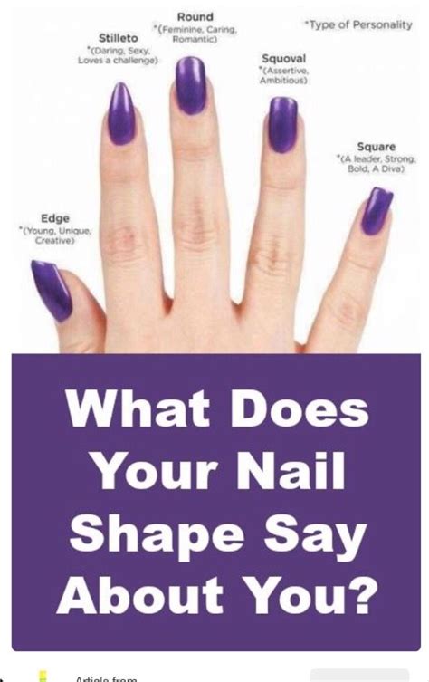 what your nail shape says about you nail shape creative nails fancy nails