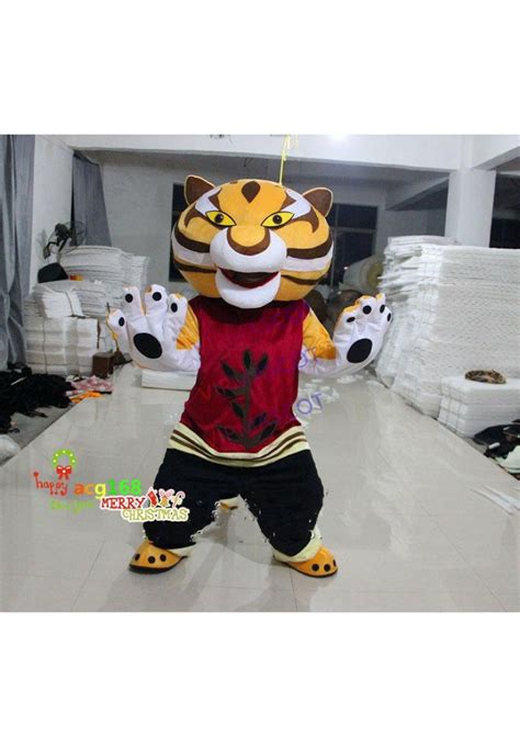 Kung Fu Panda Tigress Mascot Costume Cosplay Suit Unisex Dress Party