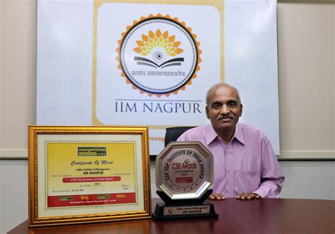 Iim Nagpur Receives Top Institute Of India Award 2021 By Csr Iim Nagpur