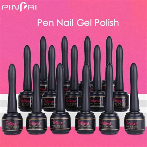 Nail Art Gel Polish Pen Design 48 Colors Long Lasting Uv Led Gel Polish