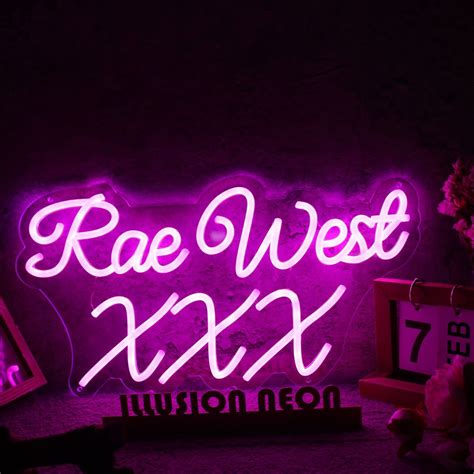 Rae West Xxx Purple Neon Sign