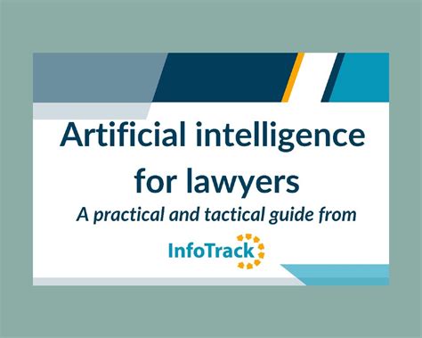 Artificial Intelligence For Law Firms A Practical And Tactical Guide