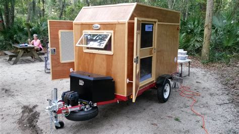 You want to head out into the wilderness with more than camper vans sit somewhere between tenting and traditional rvs, offering the advantages of a vehicle without excessive bulk. Frugal Way mini camper trailer front view. It's light enough for me to move it alone 920lbs ...