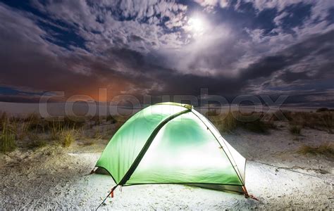 Tent In Desert Stock Image Colourbox