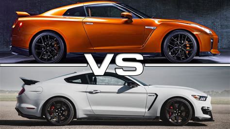 2017 Nissan Gt R Vs Ford Mustang Shelby Gt350r Youtube
