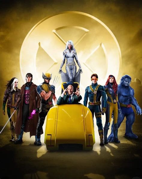 Fan Art Of The Original X Men In Their Outfits From The Comics From The
