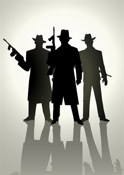 Life Lessons From Gangsters Silhouette Illustration Superhero