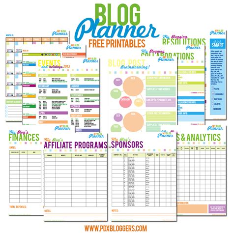 Printable Blog Planner Portland Bloggers
