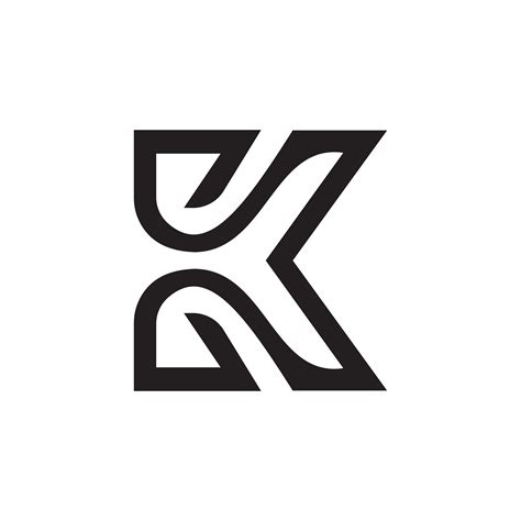 Letter K Simbol Template Desain Vektor Lambang Konsep Desain Simbol