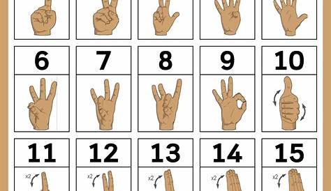 sign language chart printable