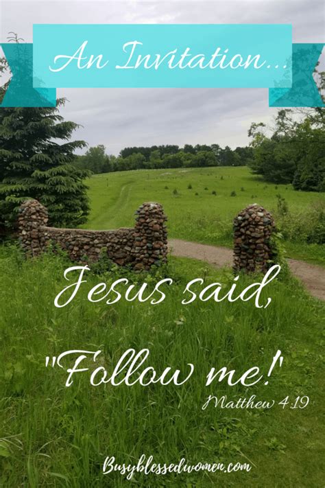 Jesus Said Follow Me