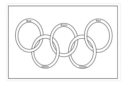 Olympic Rings Coloring Pages Coloring Home
