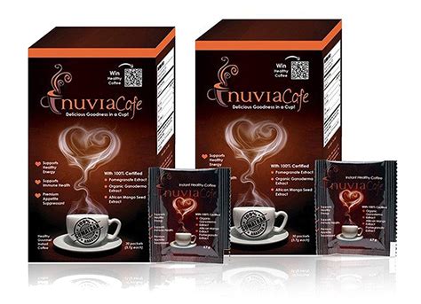 Nuvia Cafe Healthy Gourmet Instant Coffee 30ct 2 Pack