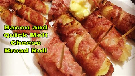 Bacon And Quick Melt Cheese Bread Roll Cheese Bacon Bread Roll Youtube