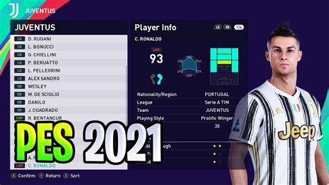 Training kits 1819 for pes psp ppsspp kazemario. JUVENTUS Players Faces and Ratings | PES 2021 - YouTube